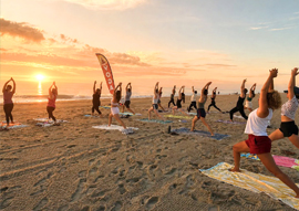 sunrise yoga in Bethany Beach, DE